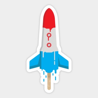 Space is Sweet- Rocket Popsicle Sticker